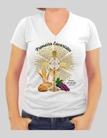 Camisetas Primeira Eucaristia 2025 Comunidade São Lourenço
